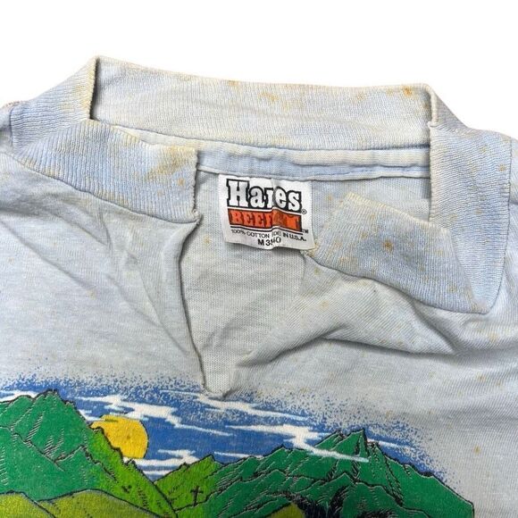 American Vintage 80s Hawaii Kole Kole Relay Marathon Race T Shirt Hanes Beefy Ta - Picture 6 of 8